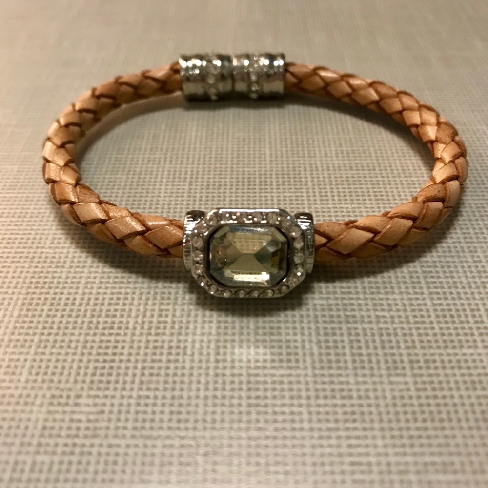 LOFT woven bracelet with jewel detail